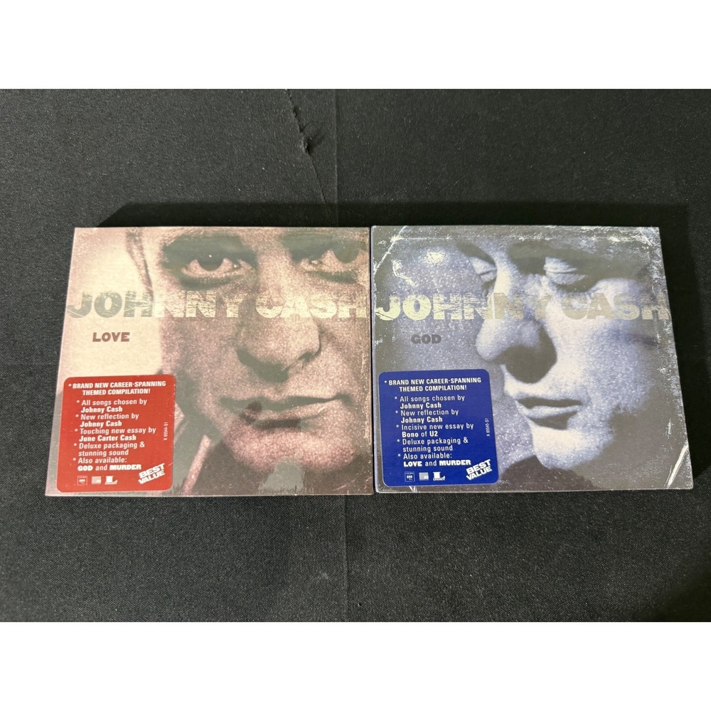 Johnny Cash CD Lot Love & God 2 Discs New Sealed‎ Country Gospel Digipak 2000